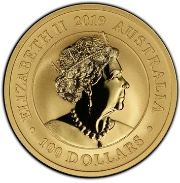 2019 100 Dollars – Elizabeth II (6th Portrait – Australian Gold Swan)