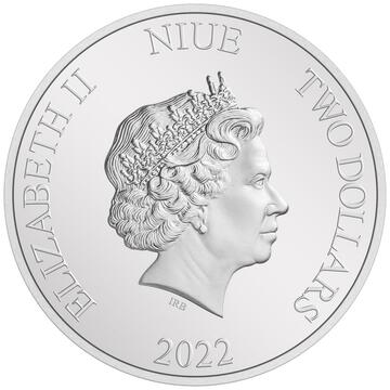 2022 2 Dollars – Elizabeth II (Ariel)