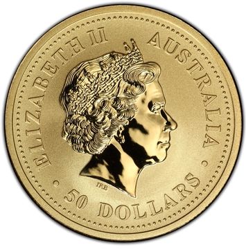 2001-2002 50 Dollars – Elizabeth II (4th Portrait – Kangaroo – Gold Bullion Coin)