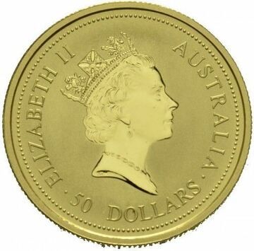 1993-1994 50 Dollars – Elizabeth II (3rd Portrait – Whiptail Wallaby – Gold Bullion Coin)