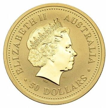 1998-1999 50 Dollars – Elizabeth II (4th Portrait – Australian Nugget – Gold Bullion Coin)