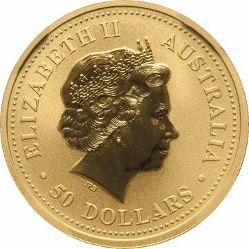 2002-2003 50 Dollars – Elizabeth II (4th Portrait – Kangaroo – Gold Bullion Coin)