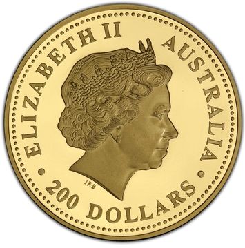 2004 200 Dollars – Elizabeth II (4th Portrait – Kangaroo – Gold Bullion Coin)