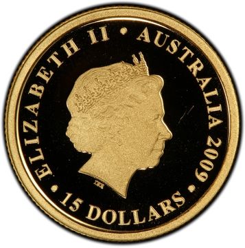 2009 15 Dollars – Elizabeth II (4th Portrait – Koala – Gold Bullion Coin)