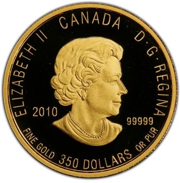 2010 350 Dollars – Elizabeth II (Prairie Crocus)