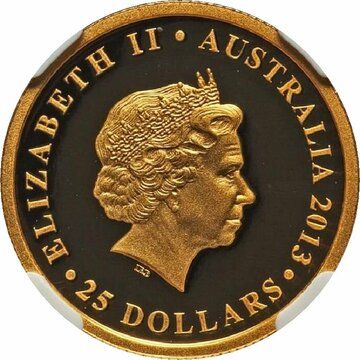 2013 25 Dollars – Elizabeth II (4th Portrait – Sydney Opera House)