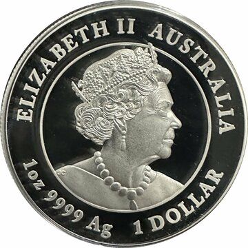 1 Dollar – Elizabeth II (6th Portrait – Year of the Tiger – Silver Proof; High Relief)