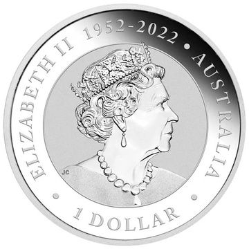 1 Dollar – Elizabeth II (6th Portrait; In the name of – Wombat – Silver Bullion Coin)