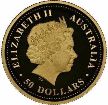 2007 50 Dollars – Elizabeth II (4th Portrait – Echidna; Gold Bullion Proof)