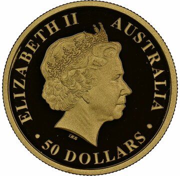 2009 50 Dollars – Elizabeth II (4th Portrait – Brolga – Gold Bullion Coin)