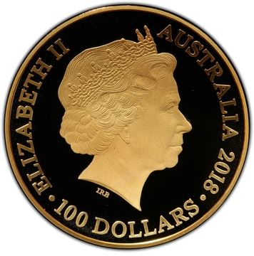 2018 100 Dollars – Elizabeth II (4th Portrait – A New Map Of The World)