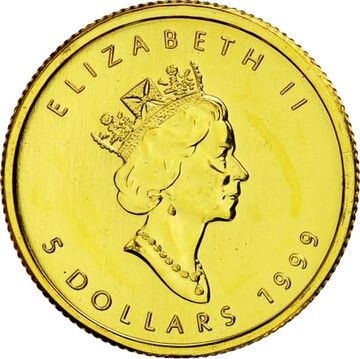 1999 5 Dollars – Elizabeth II (Fractional)