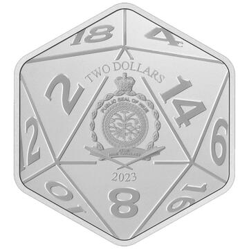 2023 2 Dollars – Charles III (Dungeons and Dragons)