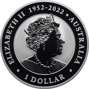 1 Dollar – Elizabeth II (6th Portrait; In the name of – Wombat – Silver Bullion Coin; Coloured)