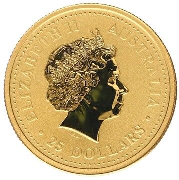 2007 25 Dollars – Elizabeth II (4th Portrait – Kangaroo – Gold Bullion Coin)