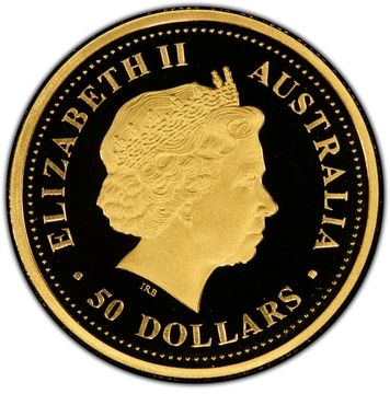 2000-2001 50 Dollars – Elizabeth II (4th Portrait – Australian Nugget – Gold Bullion Coin)