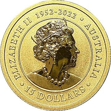 2023 15 Dollars – Elizabeth II (6th Portrait; In the name of – Kangaroo – Gold Bullion)