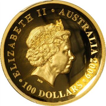 2009 100 Dollars – Elizabeth II (4th Portrait – Koala – Gold Proof High Relief)