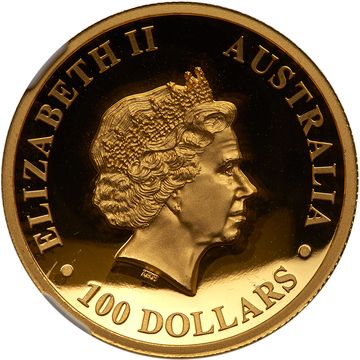2016 100 Dollars – Elizabeth II (4th Portrait – Koala – Gold Bullion Coin)