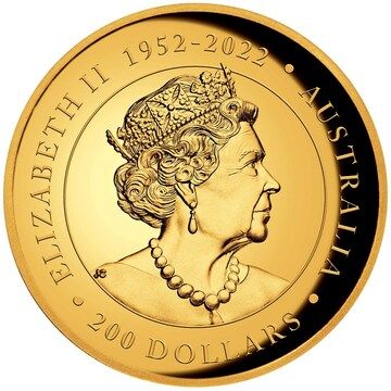 2023 200 Dollars – Elizabeth II (6th Portrait; In the name of – Australian Kookaburra – Gold Bullion)