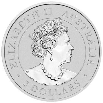 2 Dollars – Elizabeth II (6th Portrait – Australian Wedge-Tailed Eagle – Silver Bullion Coin)