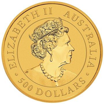 2022 500 Dollars – Elizabeth II (6th Portrait – Super Pit Australia – Gold)