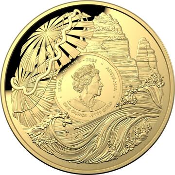 2023 100 Dollars – Elizabeth II (6th Portrait; In the name of – Twelve Apostles; Gold Domed)