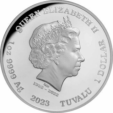 1 Dollar – Charles III (Aurora Borealis)