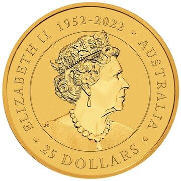 2023 25 Dollars – Elizabeth II (6th Portrait; In the name of – Kangaroo – Gold Bullion)