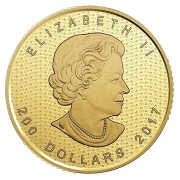 2017 200 Dollars – Elizabeth II (Canada 150 Iconic Maple Leaf)