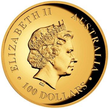 2018 100 Dollars – Elizabeth II (4th Portrait – Koala – Gold Proof High Relief)