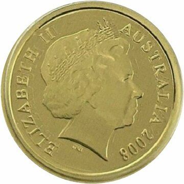2008 5 Dollars – Elizabeth II (4th Portrait – Kip – Koala; Gold Bullion Proof)