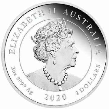 2 Dollars – Elizabeth II (6th Portrait – Year of the Mouse – Silver Coin)