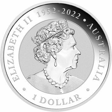 1 Dollar – Elizabeth II (6th Portrait; In the name of – Australian Kookaburra; Coloured)