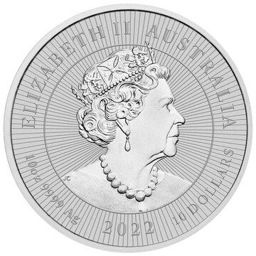 10 Dollars – Elizabeth II (6th Portrait – Dingo; Silver Bullion)