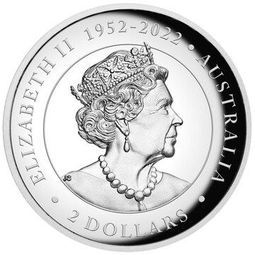 2 Dollars – Elizabeth II (6th Portrait; In the name of – Australian Brumby – Silver Proof)