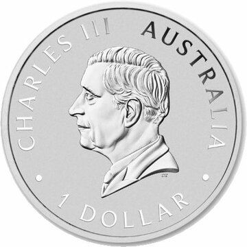 1 Dollar – Charles III (1st Portrait – Wedge Tailed Eagle)