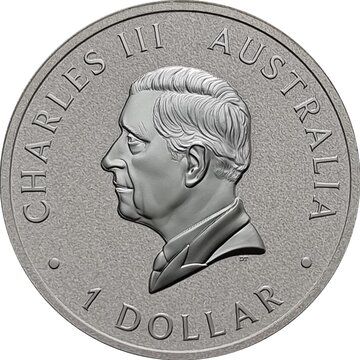 1 Dollar – Charles III (1st Portrait – Australian Koala)