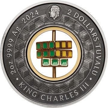 2 Dollars – Charles III (Rubik’s Cube)