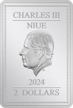 2024 2 Dollars – Charles III (Patronus: Hermine Granger)