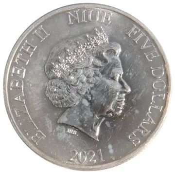2021 5 Dollars – Elizabeth II (Silver Freedom)