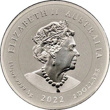 2 Dollars – Elizabeth II (6th Portrait – Blue Whale)