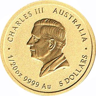 2025 5 Dollars – Charles III (1st Portrait – Year of the Snake; Gold)