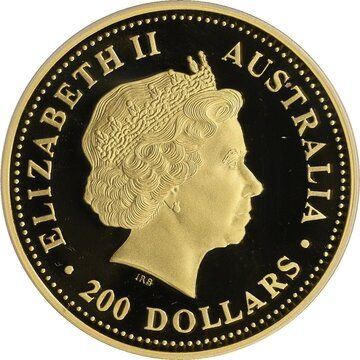 1999 200 Dollars – Elizabeth II (4th Portrait – Kangaroo – Gold Bullion Coin)