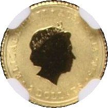 2015 2 Dollars – Elizabeth II (4th Portrait – Mini Koala; Gold Bullion Coin)