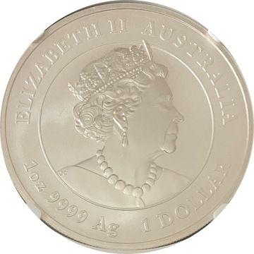 1 Dollar – Elizabeth II (6th Portrait – Year of the Mouse; Corn – Coloured)