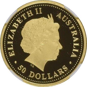 2003-2004 50 Dollars – Elizabeth II (4th Portrait – Australian Nugget – Gold Bullion Coin)