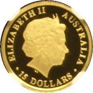 2010 15 Dollars – Elizabeth II (4th Portrait – Koala – Gold Bullion Coin)
