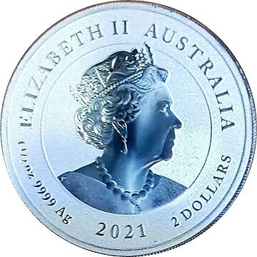 2 Dollars – Elizabeth II (6th Portrait – Australian Spotted Eagle Ray)