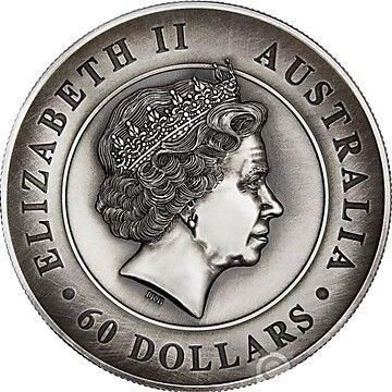 60 Dollars – Elizabeth II (4th Portrait – Koala – Silver Bullion coin)